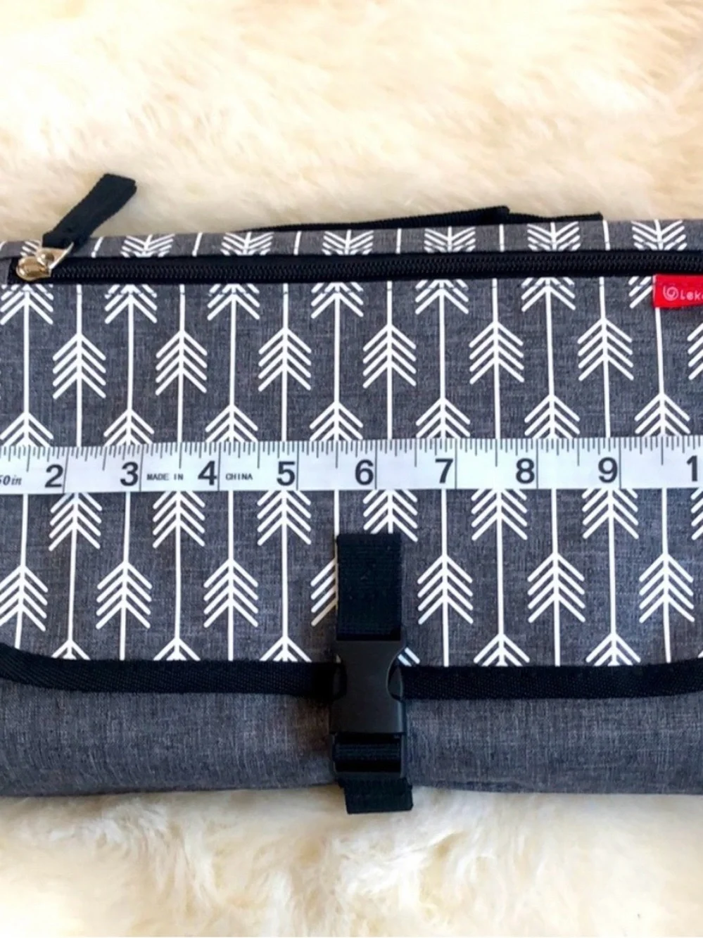 Lekebaby Travel Diaper Bag with Foldout Changing Pad NWOT